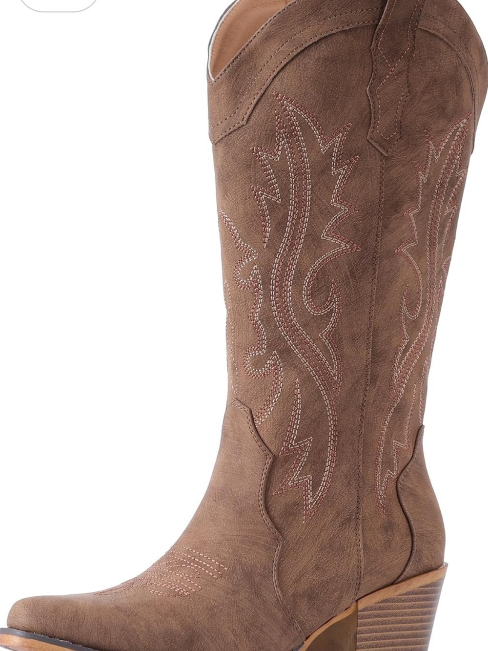 IUV Size 8 Red/Brown Women's Brown Western Cowboy Boots